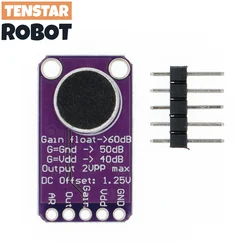 MAX9814 Módulo amplificador de micrófono con control AGC automático