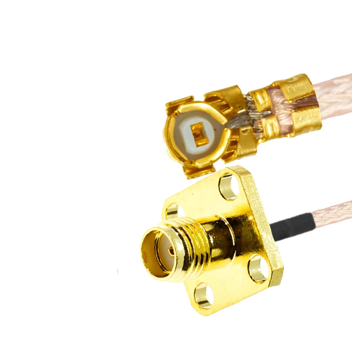 1 Uds Cable RG178 SMA hembra montaje en panel de 4 orificios a UFL U.FL IPX-1 conector RG 178 RF Coaxial Pigtail extensión de antena WIFI