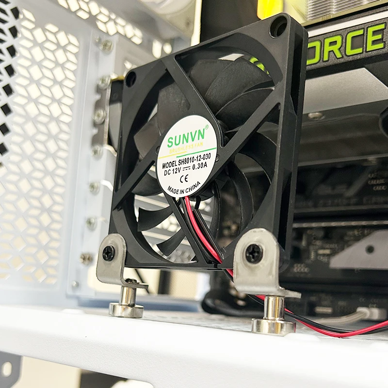 Ventilador de disipador de calor de chasis de succión magnética Universal, instalación vertical de tornillo de fijación de ventilador de tornillo de succión magnética - imagen 3