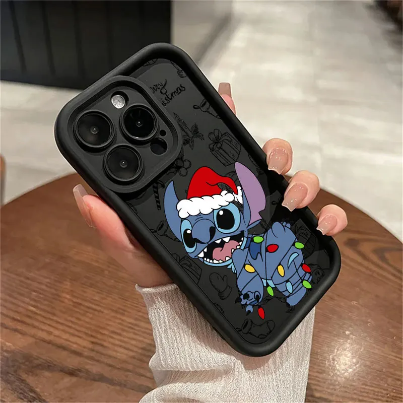 Nueva funda de teléfono navideña Disneies Stitch para Tecno Spark 30C 10 Go Camon 30 20 Itel A70 P55 RS4 Pova 6 Neo 4G 5G TPU contraportada - imagen 5