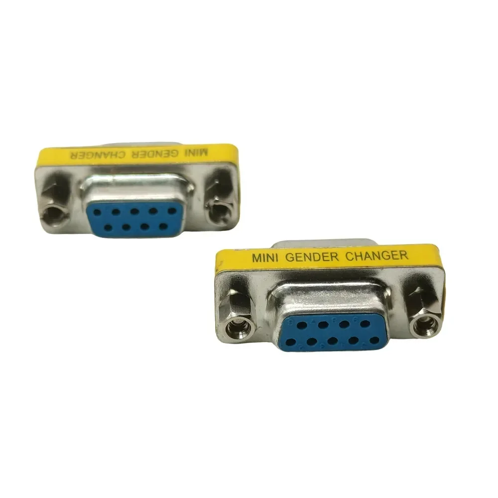 1 unidad DB9 MINI adaptador cambiador de género RS232 Com conector macho a hembra macho a macho 9 pines