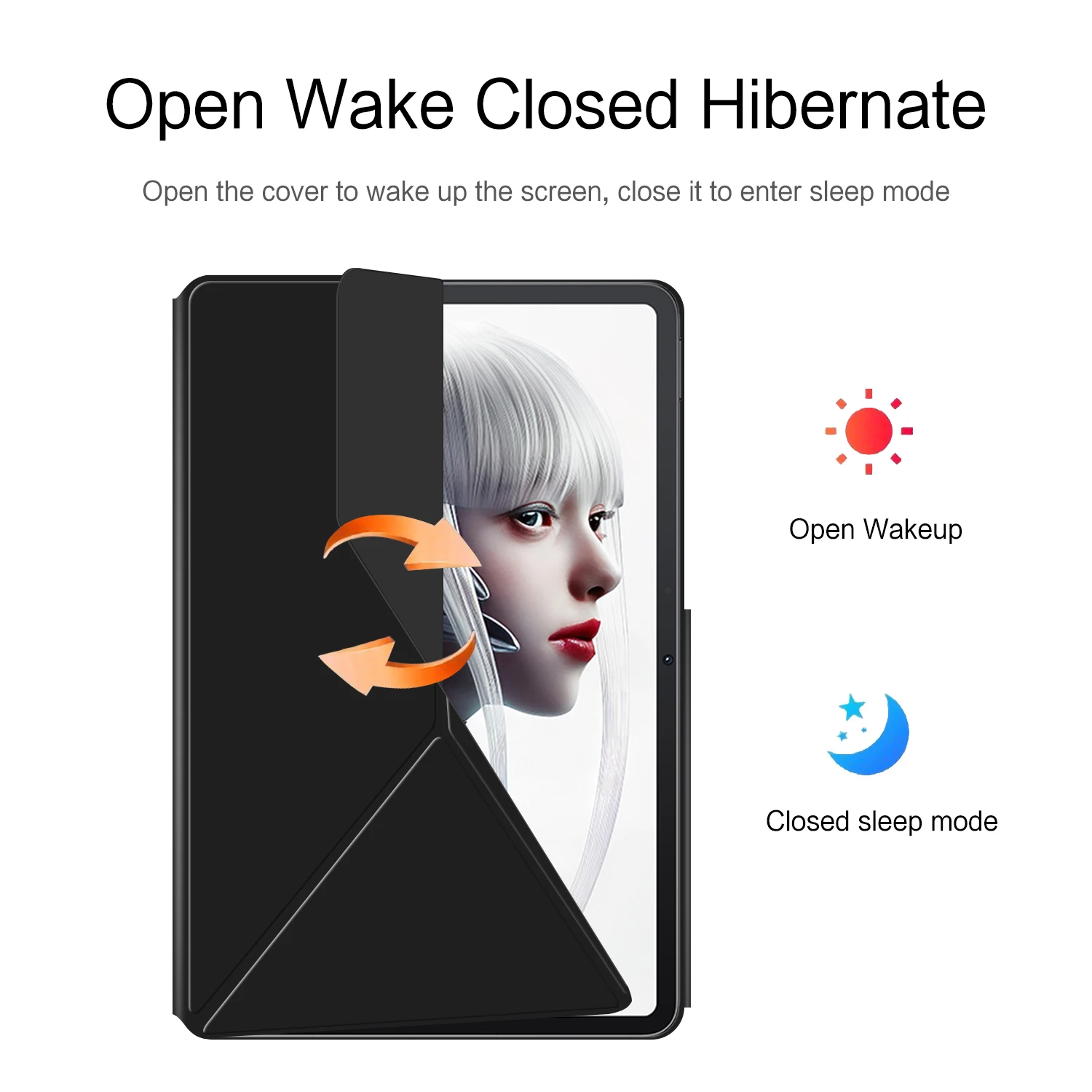 AJIUYU para RedMagic gaming Nova Tablet Pro Samrt funda magnética para Nubia RedMagic Tablet 2a generación 10,9 "funda con soporte para tableta - imagen 5