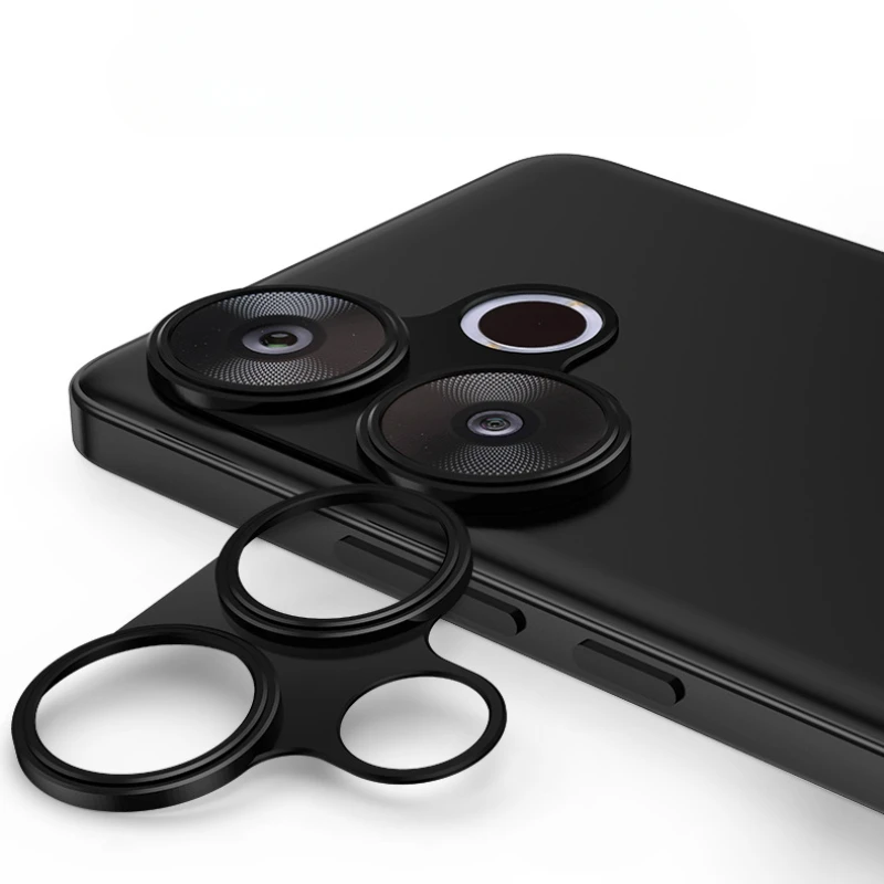 Protector de lente de cámara trasera de Metal de aluminio para Xiaomi Redmi Turbo 3, cubierta de lente, Protector de pantalla para Redmi Turbo3, película de anillo de lente - imagen 2