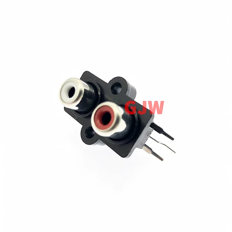 Conector de entrada de Audio estéreo RCA hembra, Conector de 2 orificios, 5 piezas, entrada de Audio AV, amplificador de fila de loto, conexión de señal de interfaz - imagen 3