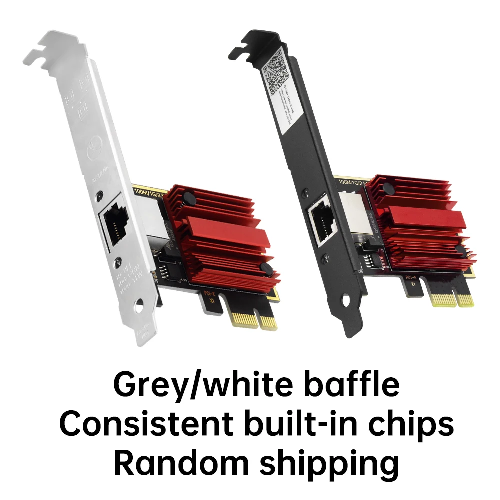 Tarjeta de red PCI-E a RJ45 de 2,5G, Chip RTL8125B, 100/1000Mbps, 2,5 Gbps, PCIE X1, adaptador de controlador LAN con cable Ethernet para Win10/11 - imagen 2