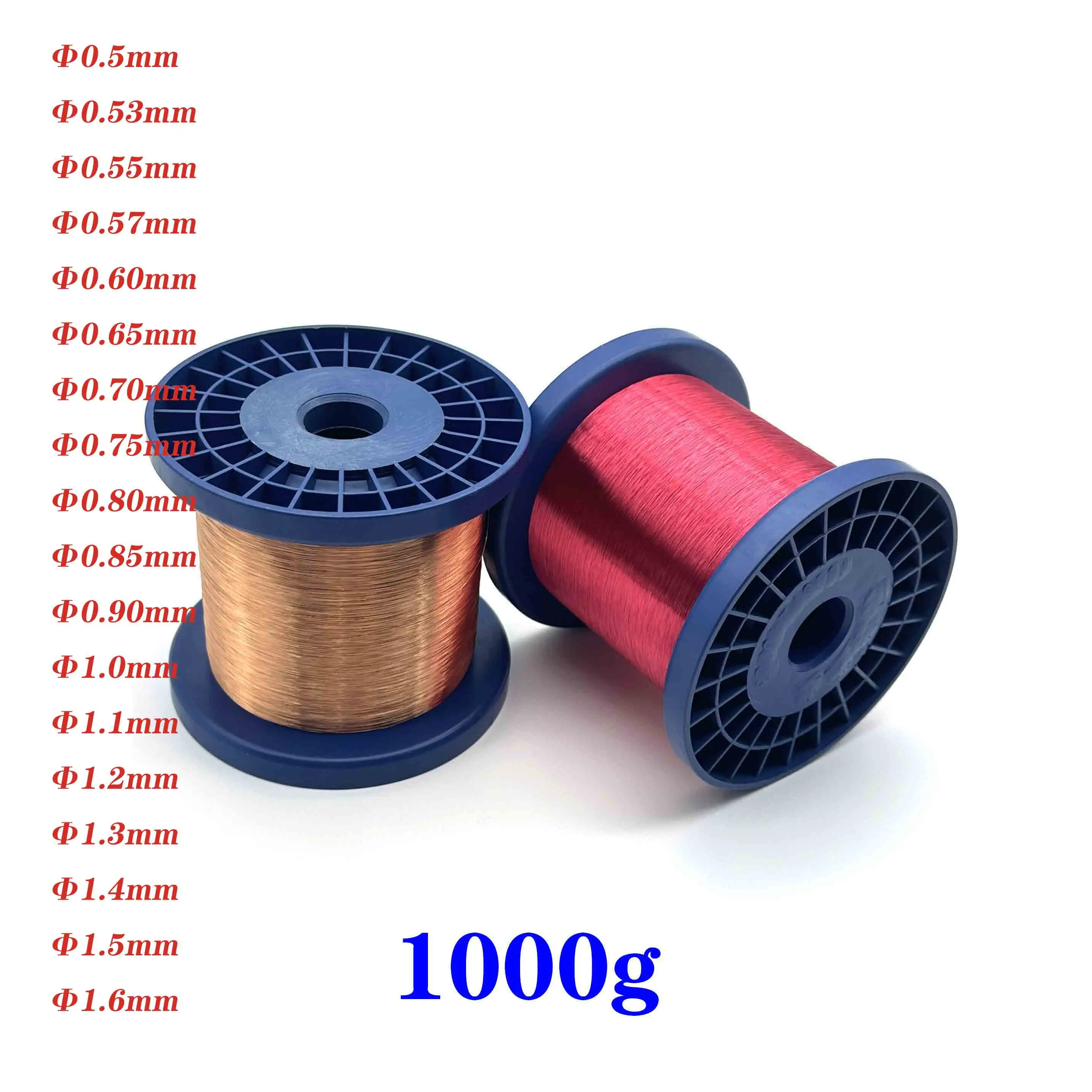 Alambre magnético de cobre esmaltado, bobina de alambre de bobinado, peso de 0,5g, 0,55mm, 0,9mm-1,6mm - imagen 5
