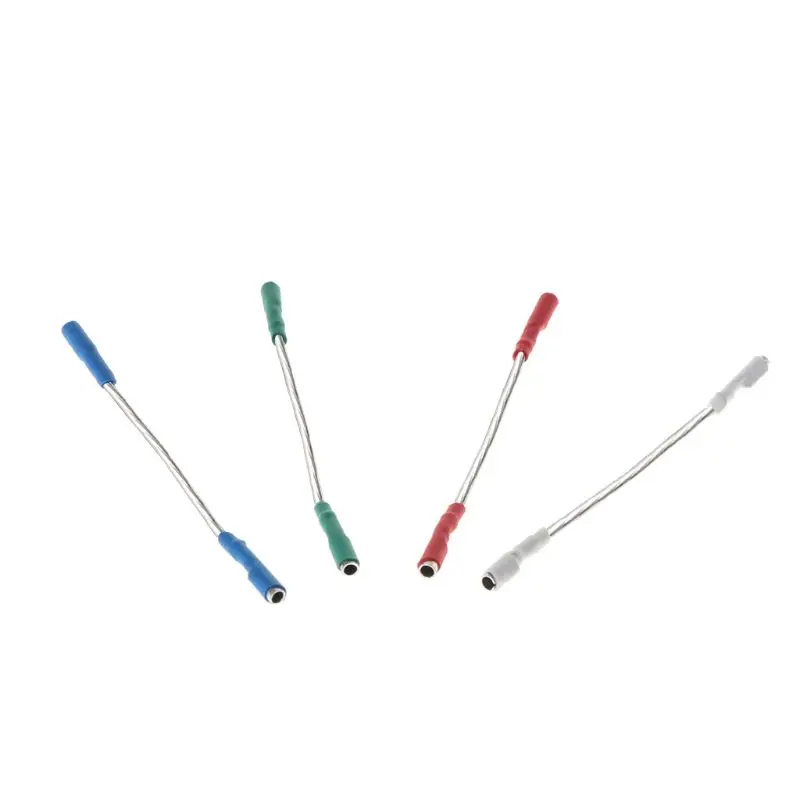 4 unids/set cables universales plateados Cable de cabecera 40mm para pines de 1,2-1,3mm tocadiscos Phono Headshell Tonearm - imagen 3