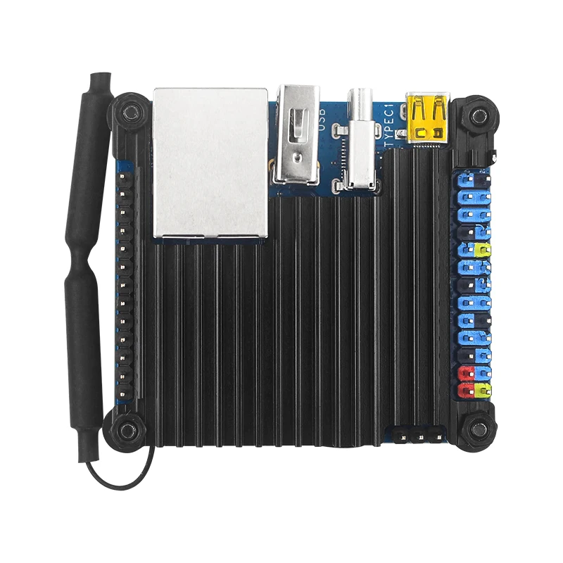 Orange Pi Zero 3 Case Aluminum Alloy Shell Passive Cooing CPU RAM Silicone Heat Sinks Optional Power Supply for OPI Zero 3 - imagen 4