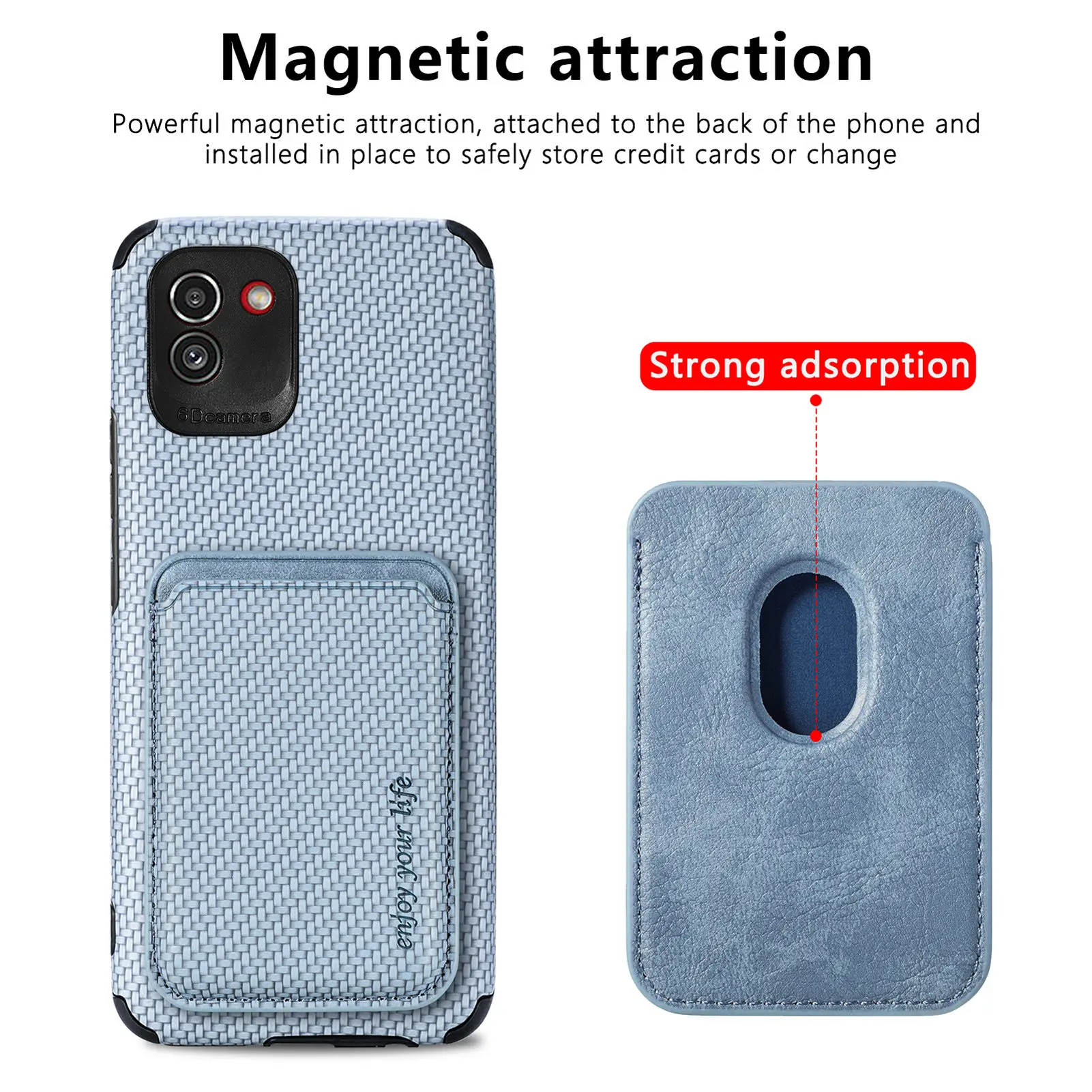Funda magnética 2 en 1 para Samsung Galaxy S23 Ultra S22 S21 Plus Note20 A52S A13 A33 A53 A73 5G A23 funda con tarjetero - imagen 4