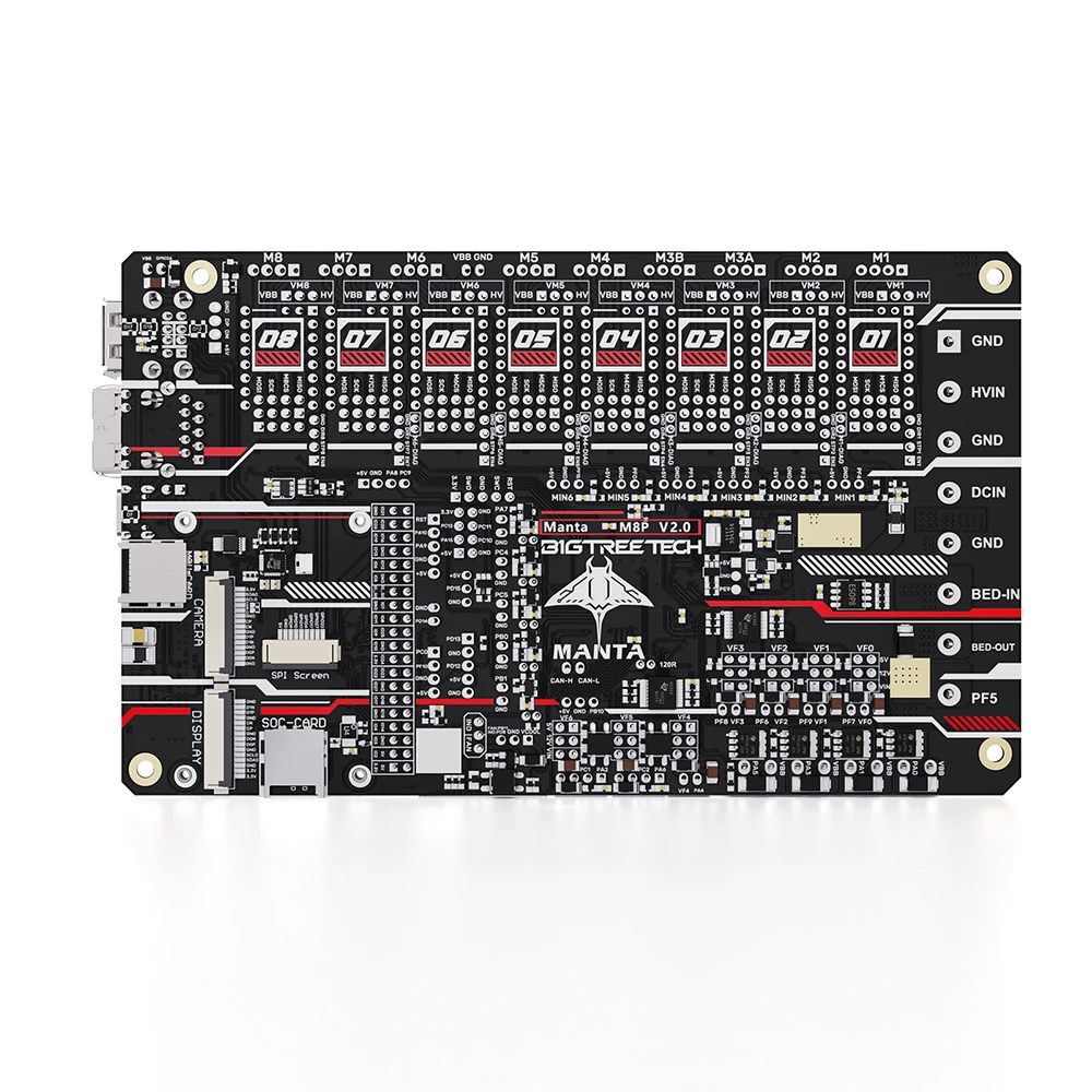 BIGTREETECH Manta M8P V2.0 placa base Stealthy Kit de alta velocidad TMC5160T Plus CB1 para impresora 3D Raspberry Pi Klipper Voron Ender 3 - imagen 5