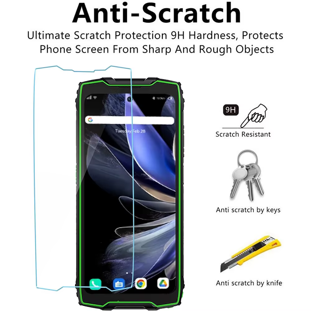 Cubierta protectora de vidrio para Blackview BV8200, Protector de pantalla de vidrio templado para Blackview BV8200, Protector de lente de cámara - imagen 2