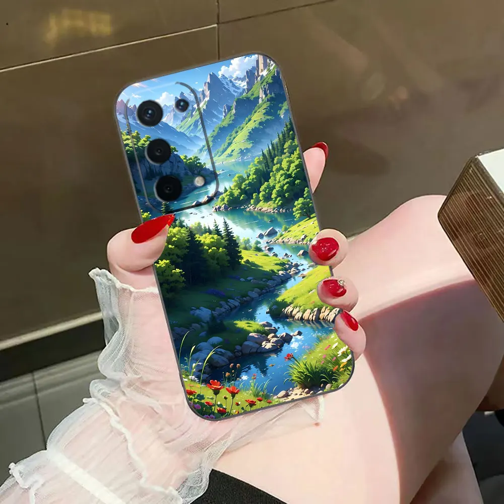 Funda de teléfono Cloud Mist Flower Sea Path para OPPO A15 A16 A17 A31 A38 A54 A55 A57 A58 A60 A71 A73 A74 A76 A78 A92 A93 A94 A98 - imagen 3