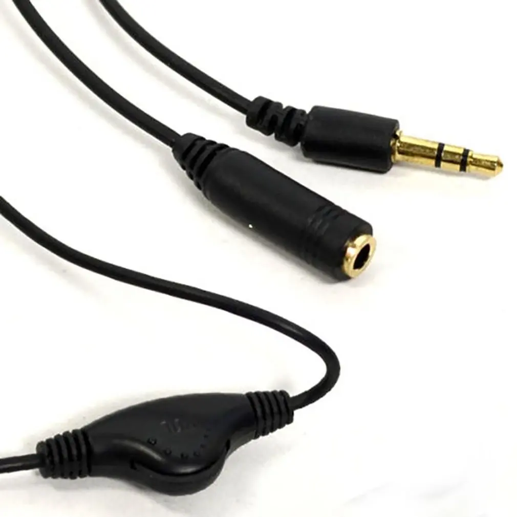 Cable de extensión de Audio de 3,5mm, Conector de auriculares de micrófono estéreo Aux macho a hembra para altavoz de tableta de coche, 1m, 3 pies - imagen 2
