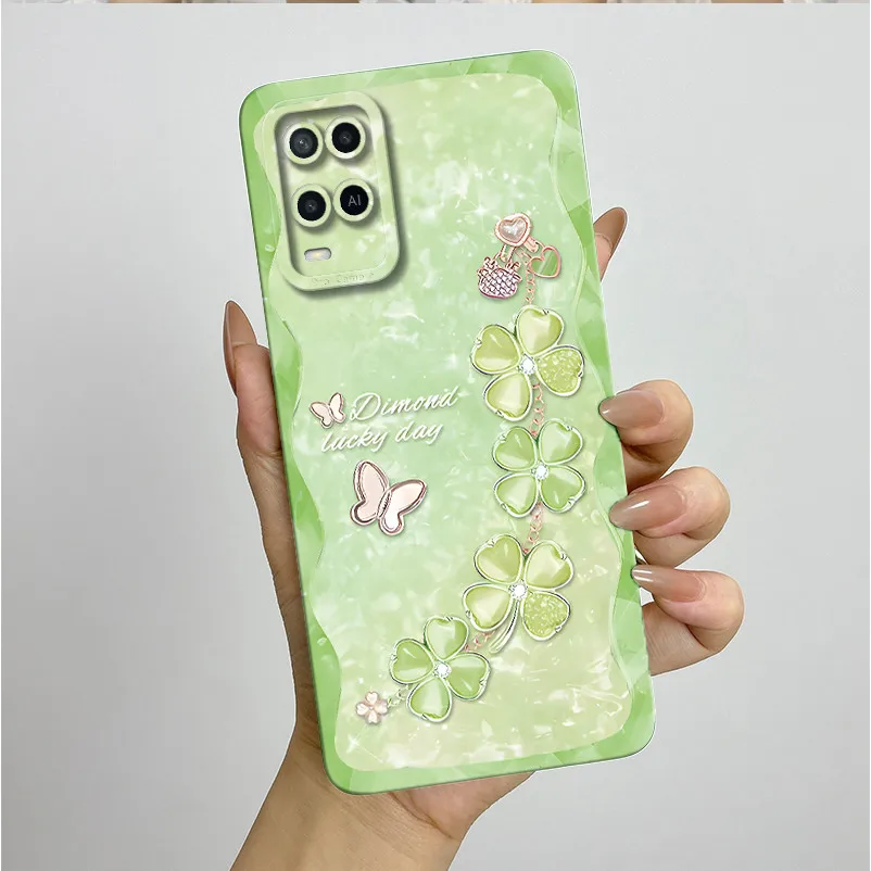 Funda de 6,51 pulgadas para OPPO A54 4G, bonitas flores, funda trasera completa de silicona suave para teléfono móvil para Oppo A 54 CPH2239 OPPOA54 - imagen 3