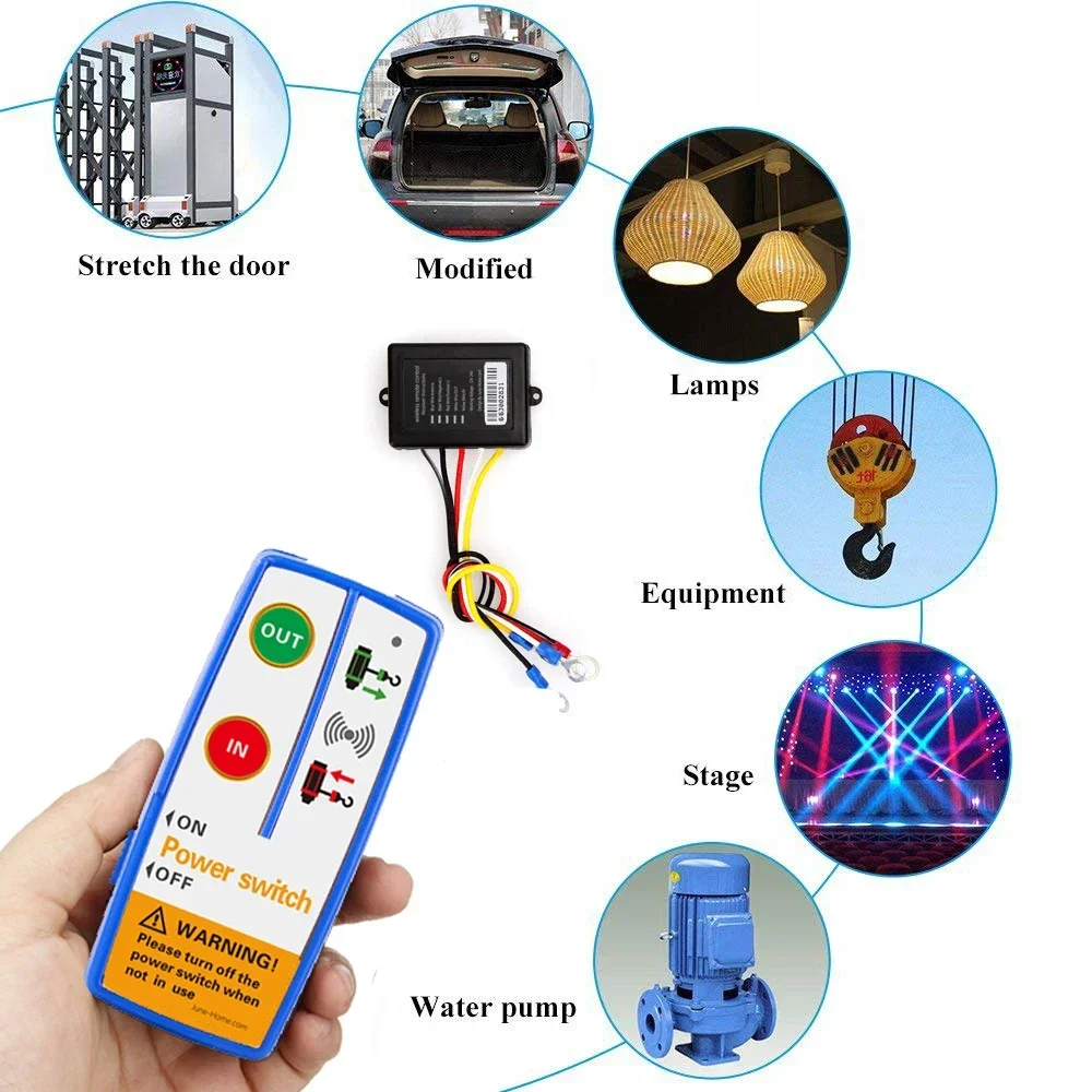 Juego de interruptores de control remoto inalámbrico Dual 2,4G, fácil de instalar, cabrestante duradero, piezas de repuesto para camión, vehículo, UTV, ATV - imagen 3