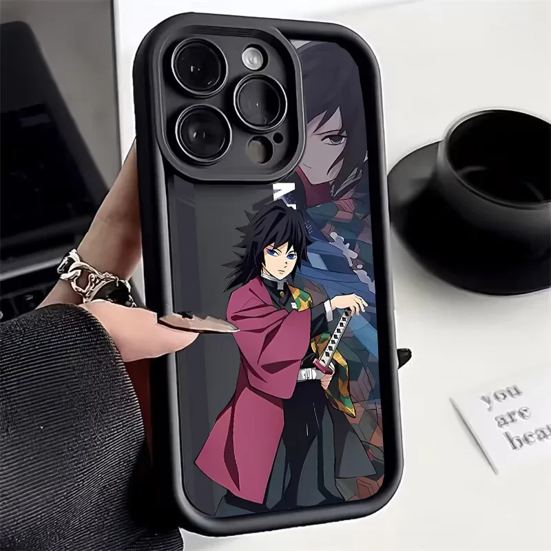 Funda de Anime japonés Demon Slayer para Motorola Moto Edge 40 Neo 50 Fusion Pro G85 G24 G34 G54 G84 G14 G53 E22 E13 E14 G75 Sili - imagen 3