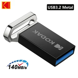 KODAK Memoria USB Metálica con Llavero Portátil Antigolpes