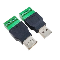 Conector USB 2.0 macho a hembra sin soldadura para PC
