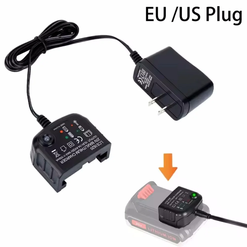 Cargador de batería de litio para Black & Decker 10,8 V 14,4 V 18V 20V Serise LBXR20 taladro eléctrico destornillador herramienta de carga de batería