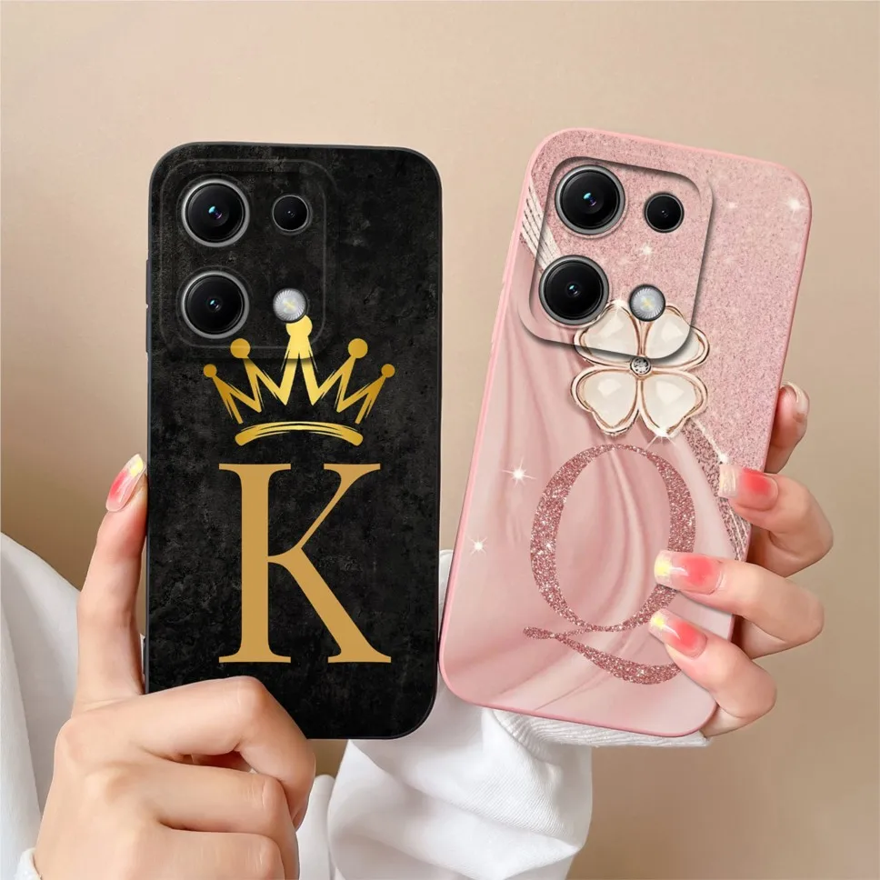 Funda de teléfono para Redmi Note 14S 4G, carcasa protectora antideslizante y anticaída estilo carta de lujo para Redmi Note14S 4G, Fundas Capa