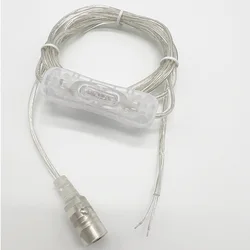 Cable DC 12 V con Interruptor y Conector Hembra 5,5 x 2,1 mm