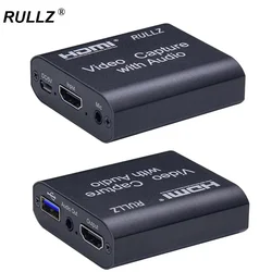 Tarjeta de captura 4K HDMI a USB con audio en bucle y micrófono