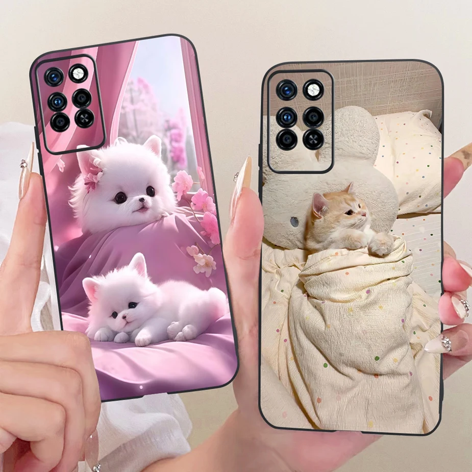 Para Infinix Note 10 funda X693 flores de lujo cubierta pintada funda de silicona suave para Infinix Note 10 Pro NFC Note10 Pro X695 Fundas - imagen 2