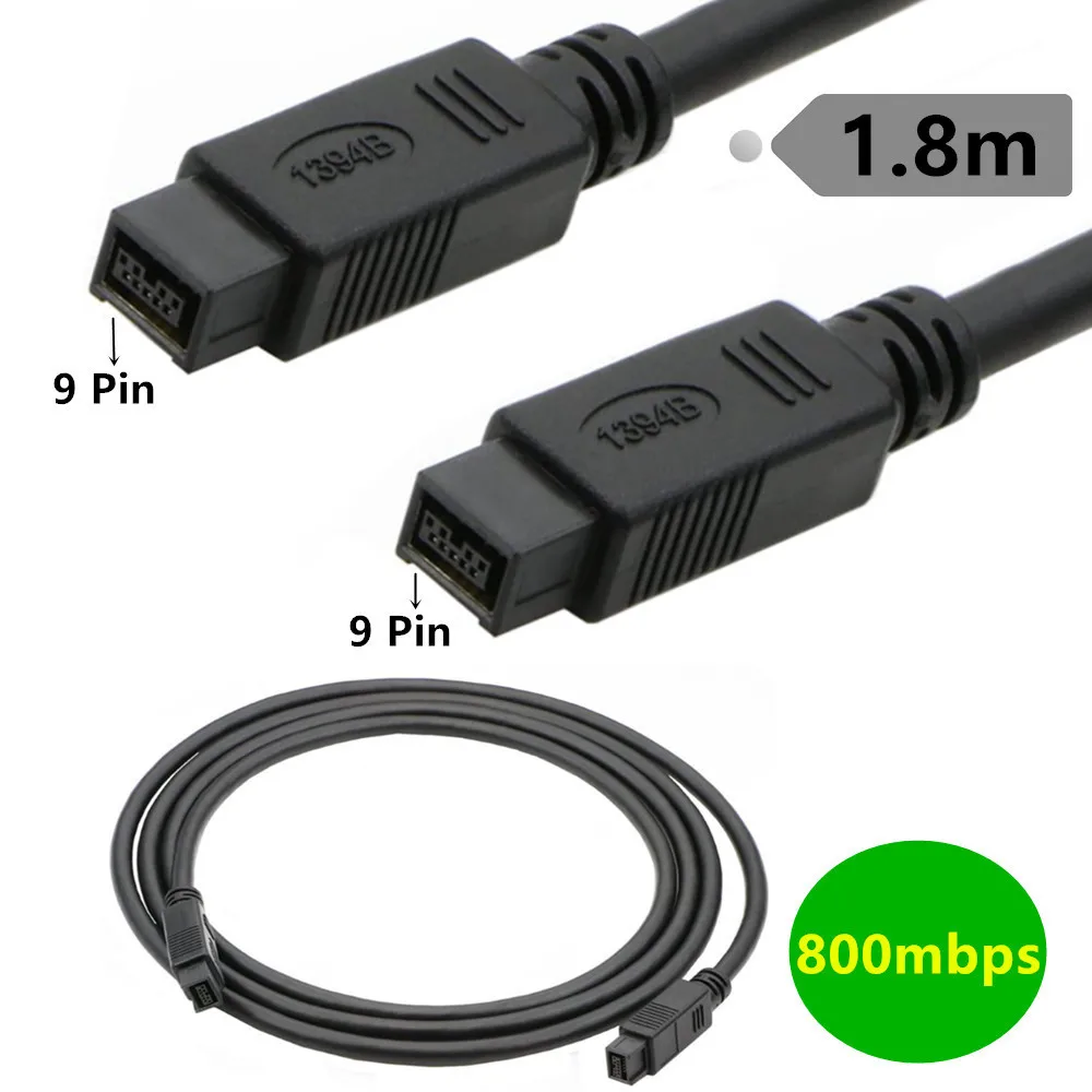 Cable FireWire IEEE 1394 de 9 pines para cámara industrial - 800 Mbps - imagen 4