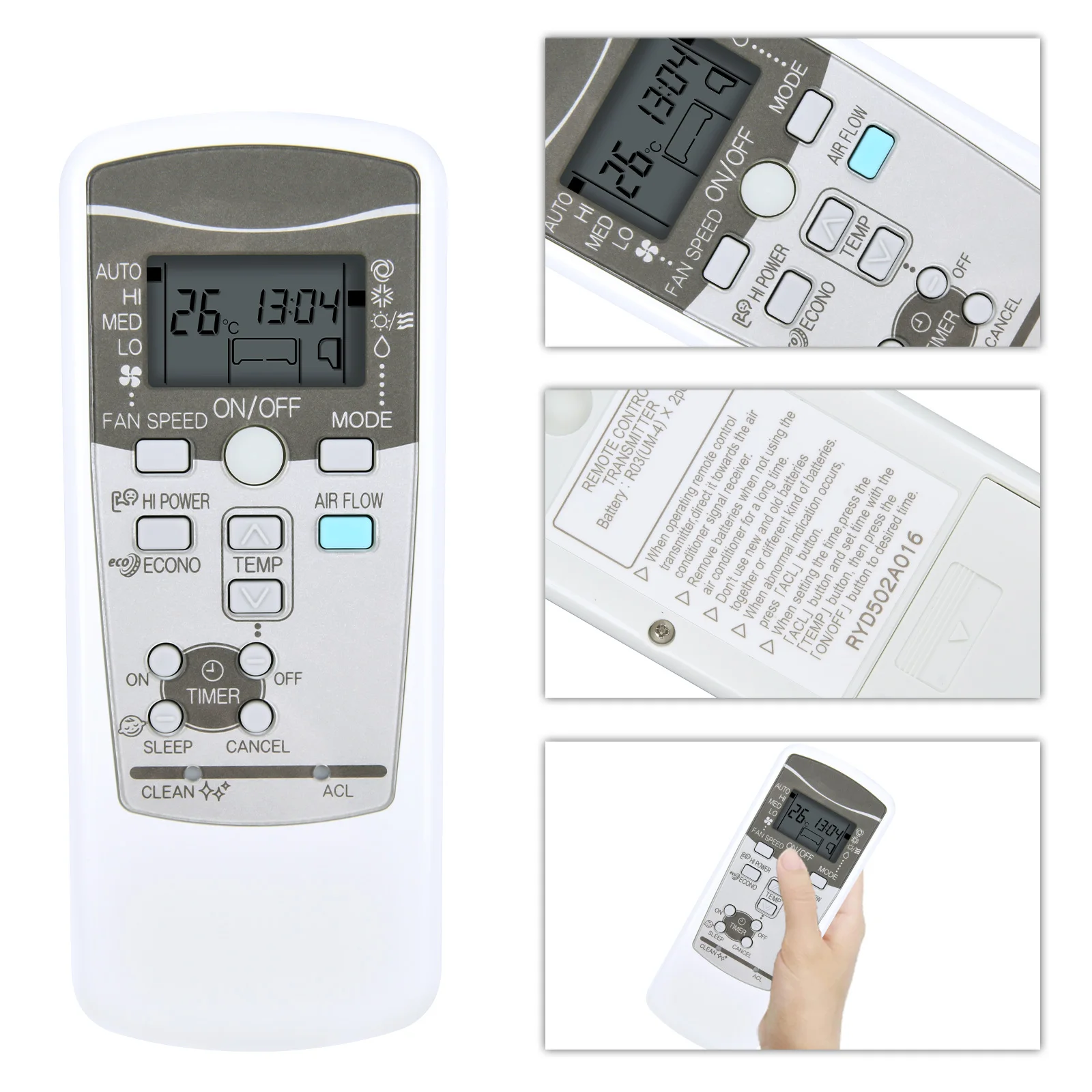 Nuevo RYD502A016 para Control remoto de aire acondicionado Mitsubishi - imagen 2