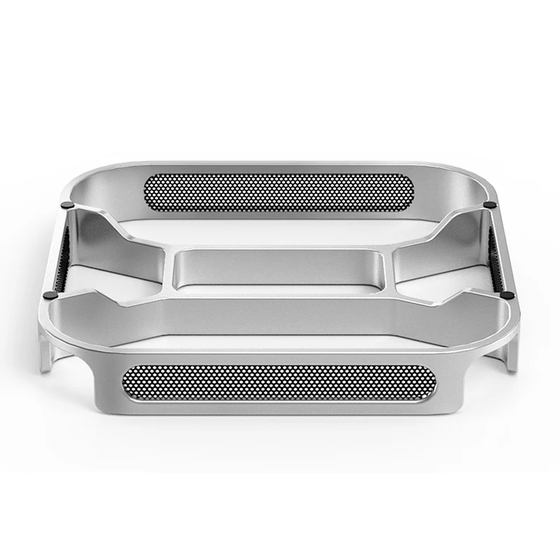 Soporte de escritorio para Mac mini M4/M4 Pro, elevador de ordenador, Base a prueba de polvo, soporte de disipación de calor, base de soporte de refrigeración de aleación de aluminio - imagen 3
