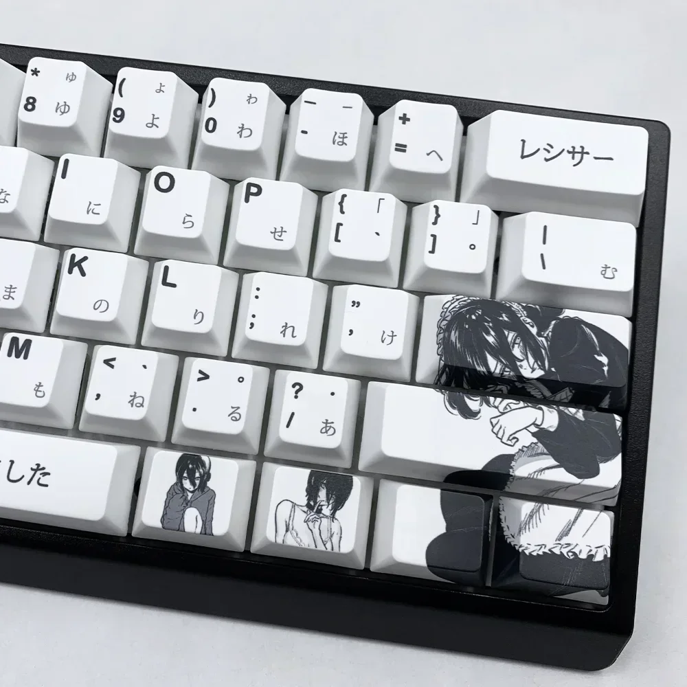 106 teclas, teclas japonesas con temática de Anime Resser PBT Cherry Contour para teclado mecánico Cherry MX 61 68 86 Mega Lion Wooting - imagen 5