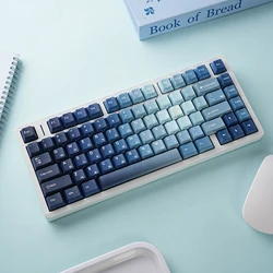 Teclas PBT Ocean Heart para teclado mecánico, perfil Cherry