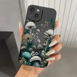 Funda de teléfono con estampado Floral y de setas para Xiaomi Redmi Note 14, Redmi Note 13, 12 Pro Plus, 5G, 12S, 11S, 10S, 14C, 13C, 12C