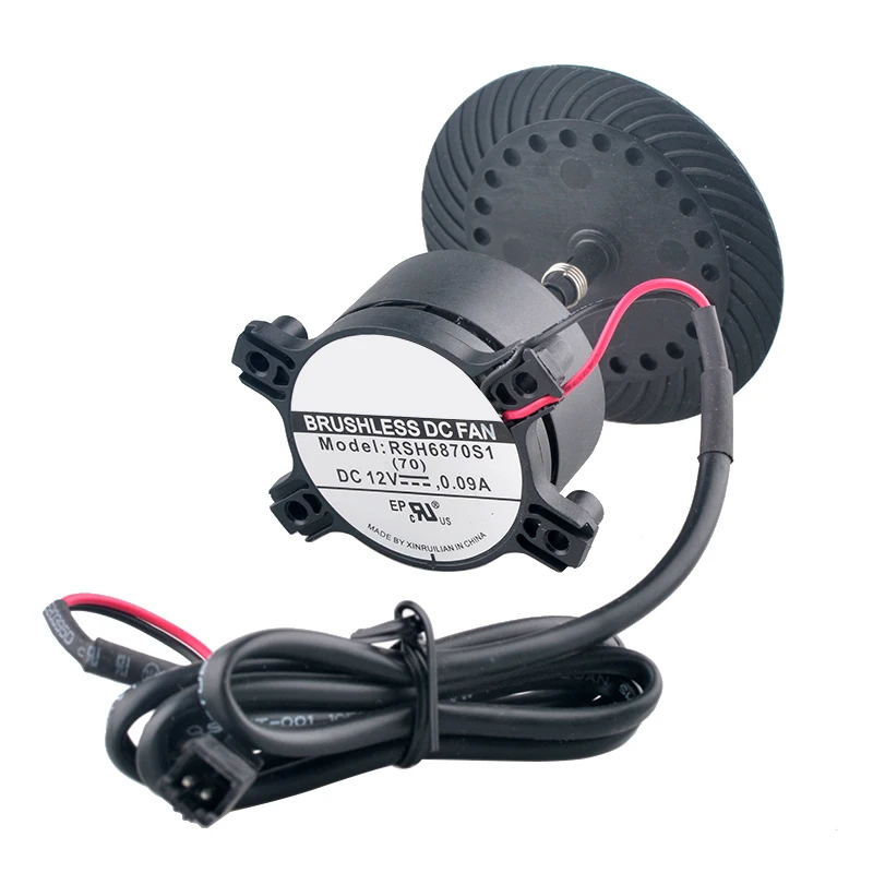 RSH6870S1 DC12V 0.09A Ventilador centrífugo para pieza de ventilador de condensador tipo N (ARC-WTMTO-010)