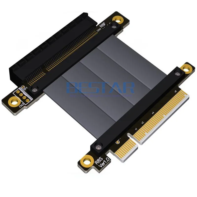 Cable de extensión Riser PCI-E 3,0 X8 a Pci-e 8 8x PCIe Riser CARD Expresscard 1U 2U Cable extensor de servidor 20cm 100cm Gen3 64Gpbs - imagen 3