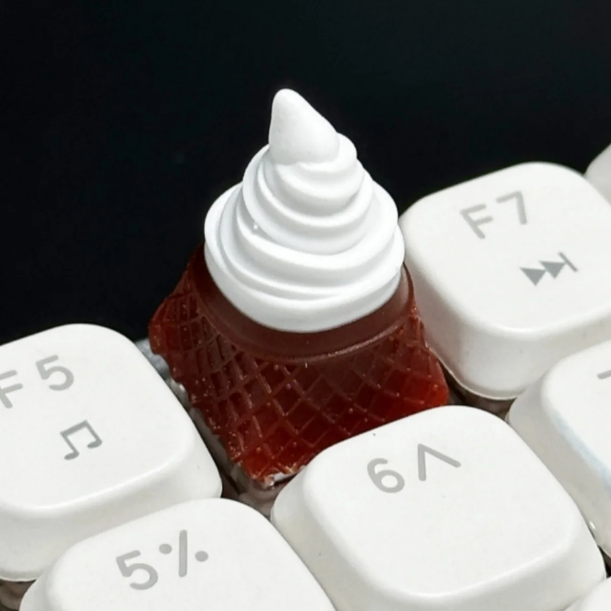 Teclas de helado 3D, teclas Kawaii ESC, teclas de teclado mecánico de eje transversal, accesorios de juego de oficina, regalo para Amiga - imagen 5