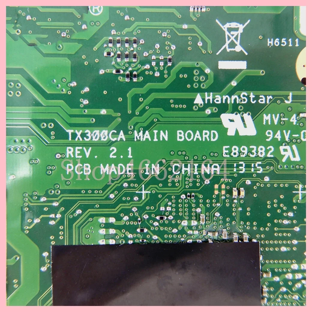 TX300CA con i5-3337U CPU 4GB-RAM placa base para ordenador portátil para For Asus TX300 TX300C TX300CA TX300K placa base 100% probado OK - imagen 5