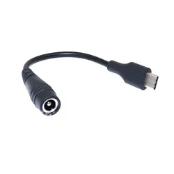 Adaptador DC 5.5x2.1 a USB-C Macho – Cable Conversor