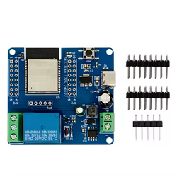ESP32-C6 Placa de desarrollo de relé de 1 canal 2,4 GHz WiFi 6 Bluetooth DC 7-60V TYPE-C 5V Placa de desarrollo de ESP32-C6 para hogar inteligente