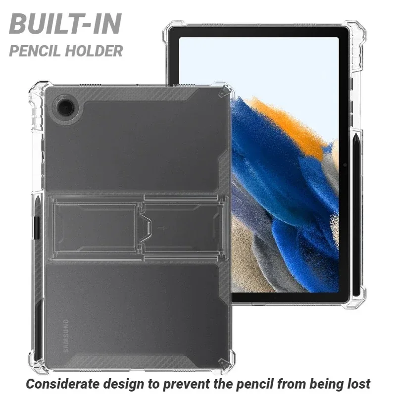 Funda de TPU para Samsung Galaxy Tab A9 Plus 2023, Funda con soporte para PC para Samsung Galaxy Tab A9 8,7 X110 A8 10,5 X200 A7 8,7 T220 - imagen 3