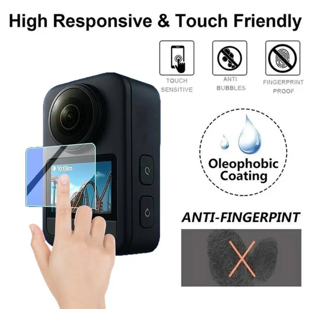 Protector de pantalla para DJI Osmo 360 HD, película protectora templada resistente a los arañazos y a prueba de explosiones, accesorios para cámara panorámica - imagen 2