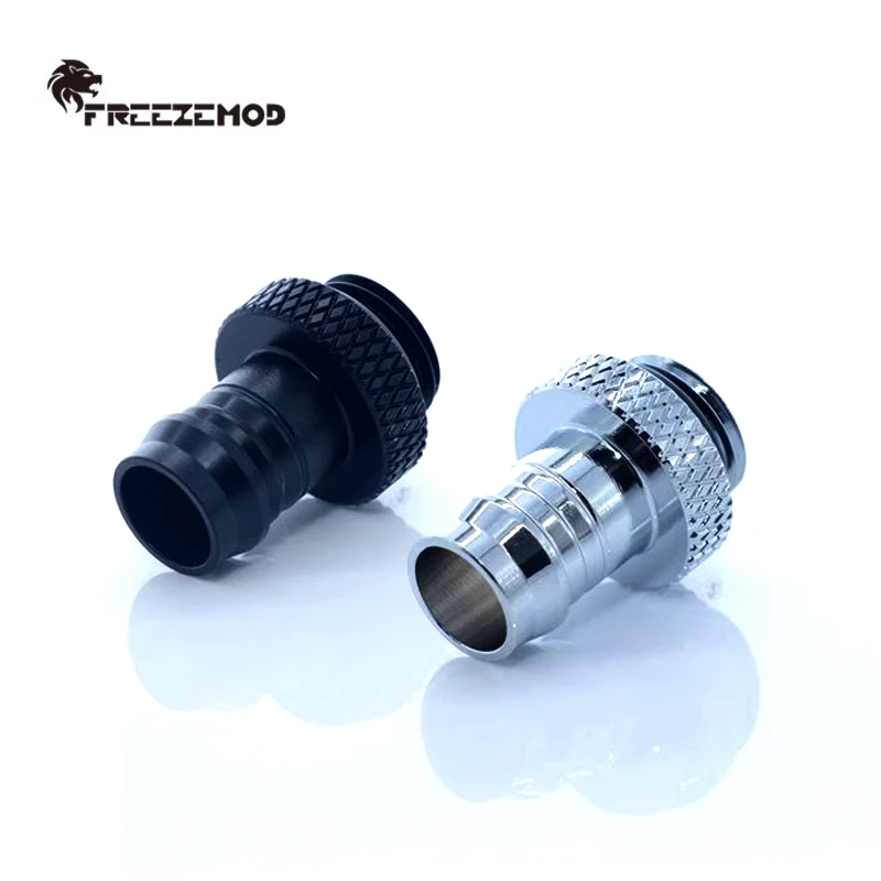 FREEZEMOD-manguera de enfriamiento para PC, accesorio para tubo Flexible de 10x13mm, Pagoda retorcida a mano, negro plateado, HBT-B3L