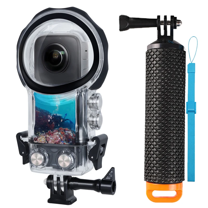 Estuche de buceo para Insta360 X3, funda impermeable de 40M para Insta360 ONE X3, caja protectora subacuática, carcasa de buceo, accesorios para cámaras de acción