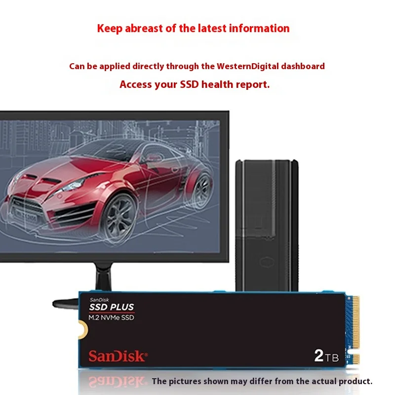Sandisk SSD PCIE Gen 3,0 alta velocidad 1TB 2TB M.2 NVMe 250GB 500GB unidad interna de estado sólido hasta 3200MB/s disco duro para Loptop - imagen 2