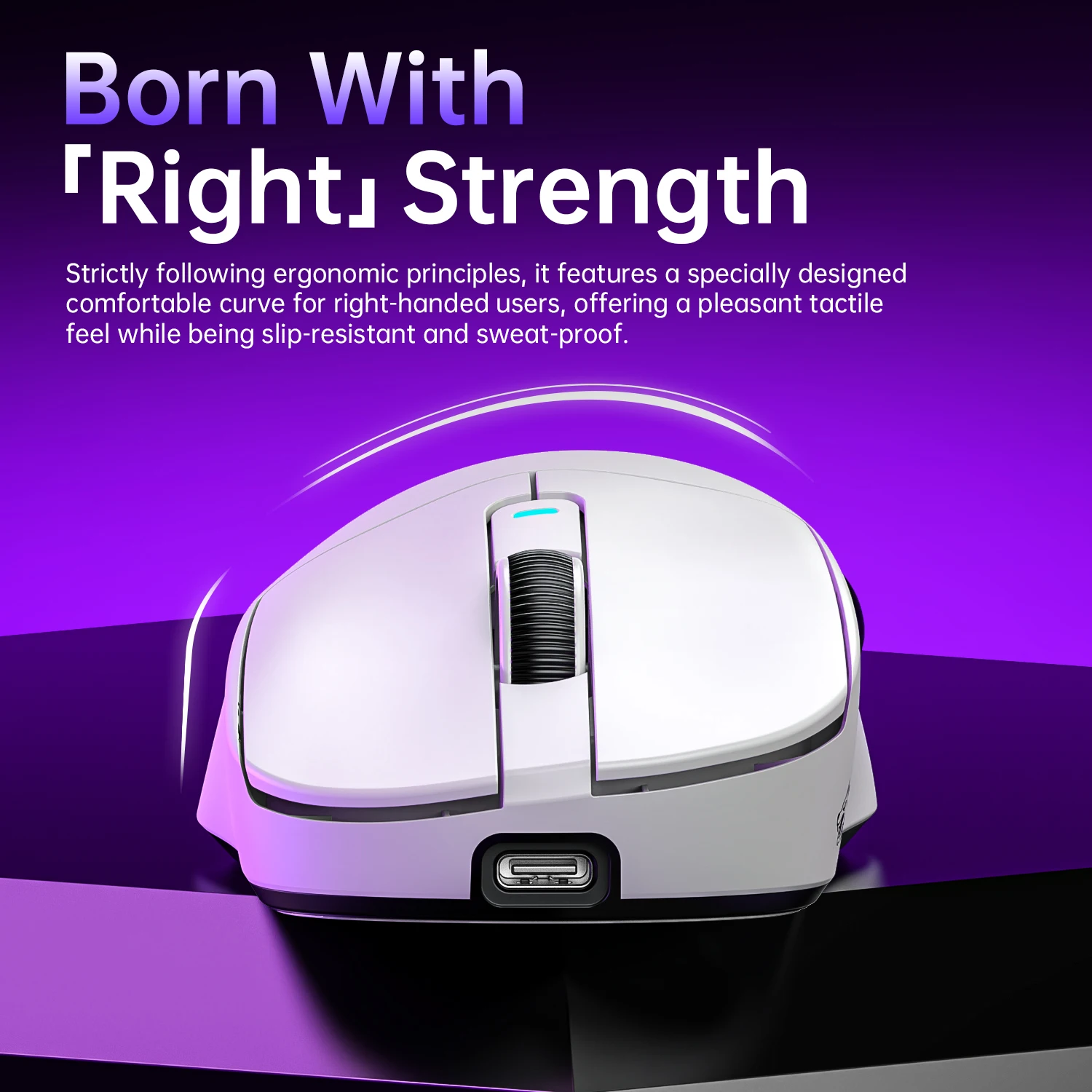 Ratón para juegos ultraligero FREEWOLF A5 inalámbrico 1K Hz Sensor PAW3311 24000DPI 59g mano derecha ergonómico HUANO 80M interruptor triodo - imagen 4