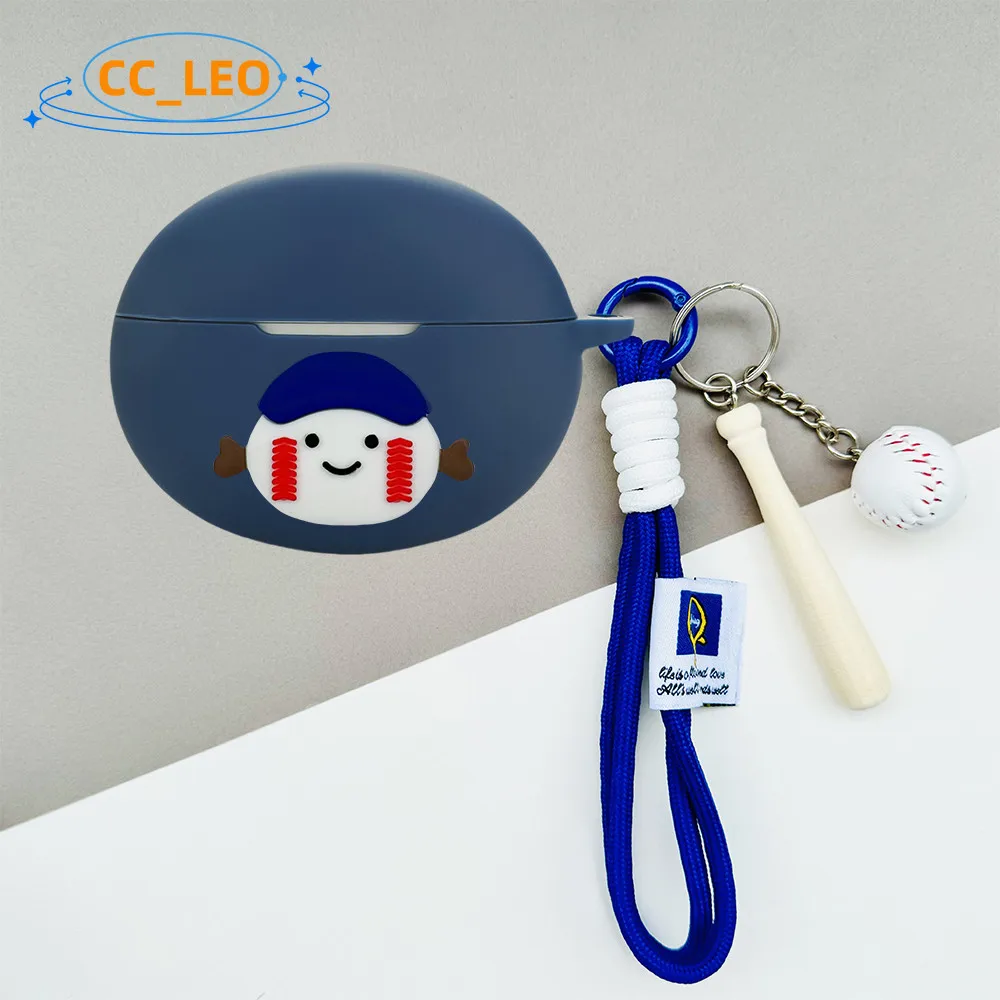 Para OnePlus Buds 4 funda bonita con colgante de oso funda suave de silicona adecuada para OnePlus Buds 4 funda protectora a prueba de golpes - imagen 2