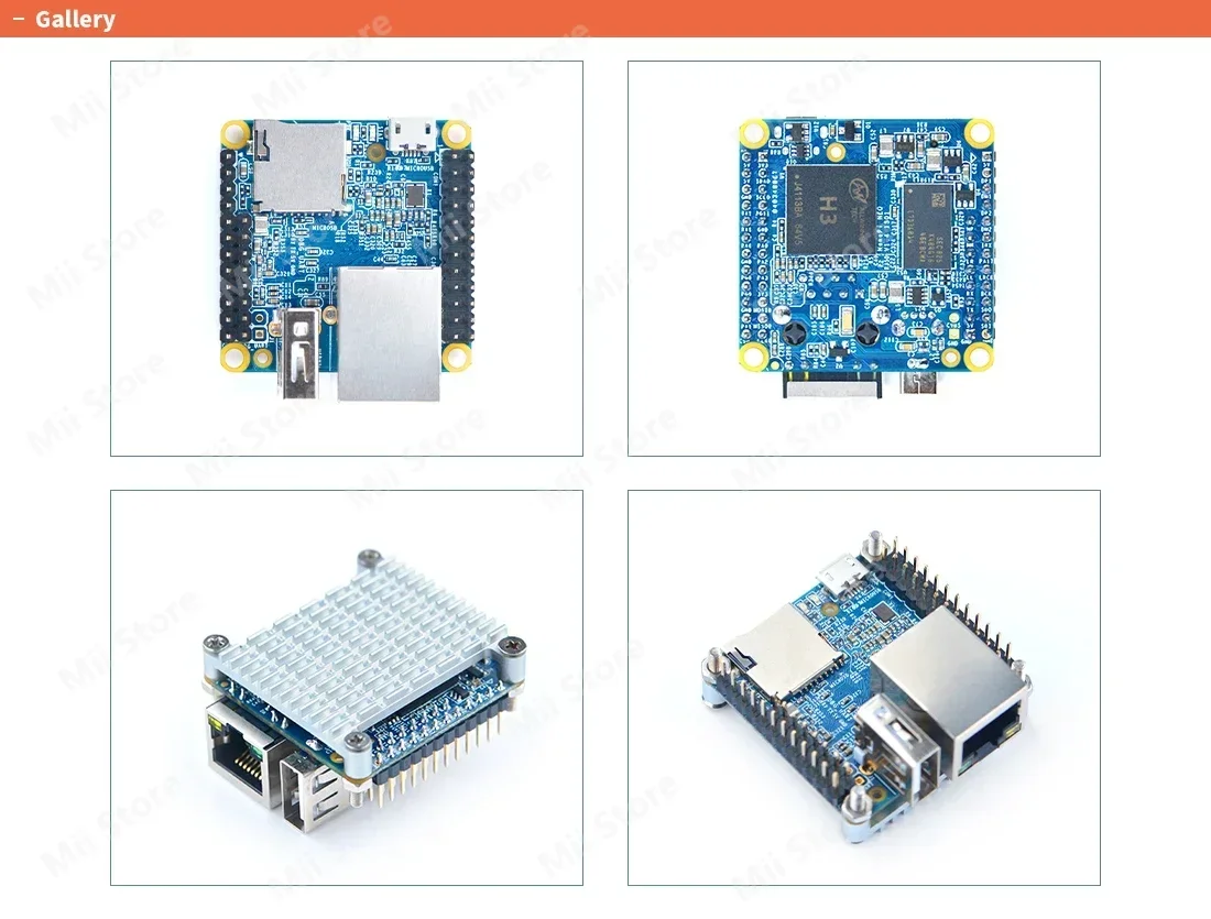 NanoPi NEO V1.4 LTS 512MB DDR RAM Allwinner H3, OpenWRT,Quad Cortex-A7 Hasta 1,2 GHz, compatible con Ubuntu Linux A-rmbian DietPi Kali - imagen 2