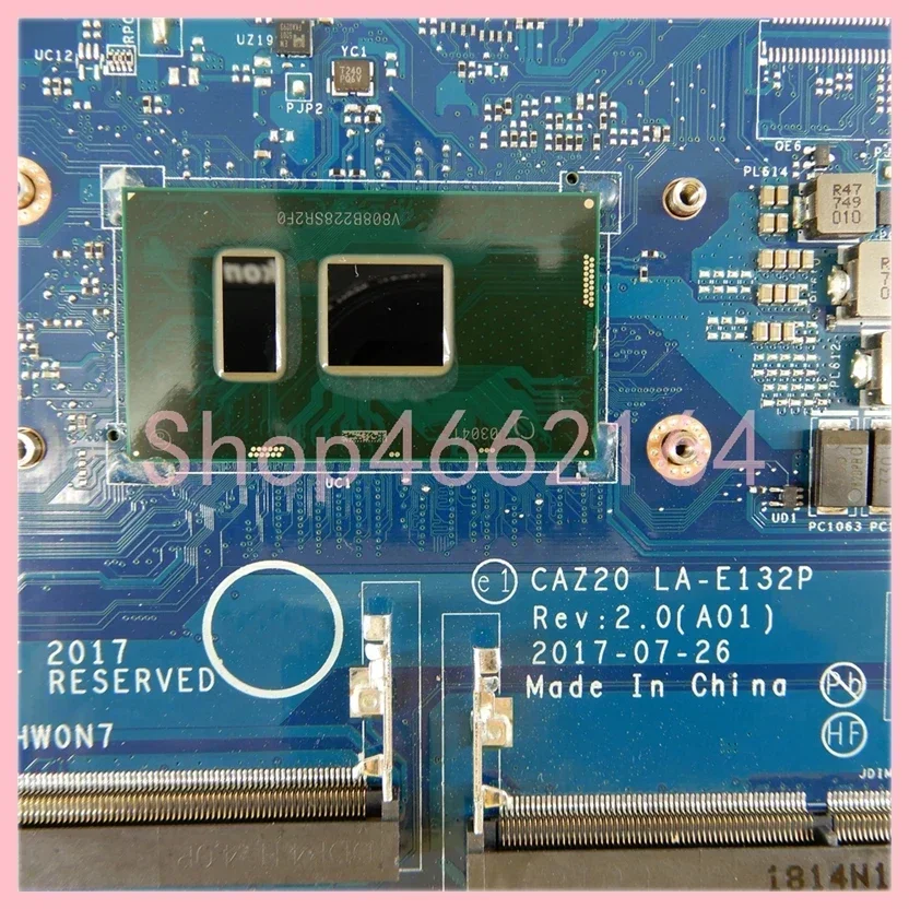 LA-E132P con i5-6300U/i5-7300U CPU placa base para portátil DELL Latitude 7480 E7480 placa base para portátil 100% probado OK - imagen 4
