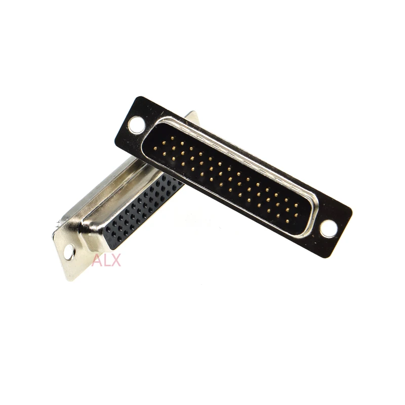 2 uds DB44 hembra macho montaje en PCB conector de puerto serie tipo soldadura conectores D-Sub adaptador de conector de 44 pines 3 filas 44 pines 44p - imagen 4