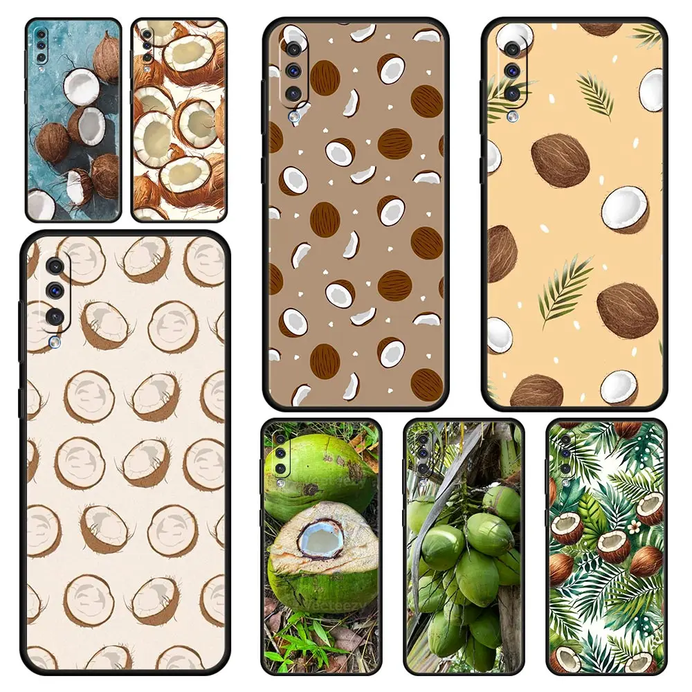 Funda para Teléfono Samsung A56 A36 A26 A24 A12 A14 A16 A50 A70 A20E A20S A22 A40 A34 A54 A42 A52 5G A04s A06, Diseño Verano Coco